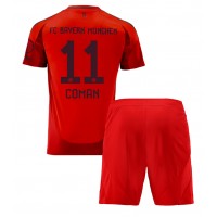 Camiseta Bayern Munich Kingsley Coman #11 Primera Equipación para niños 2024-25 manga corta (+ pantalones cortos)